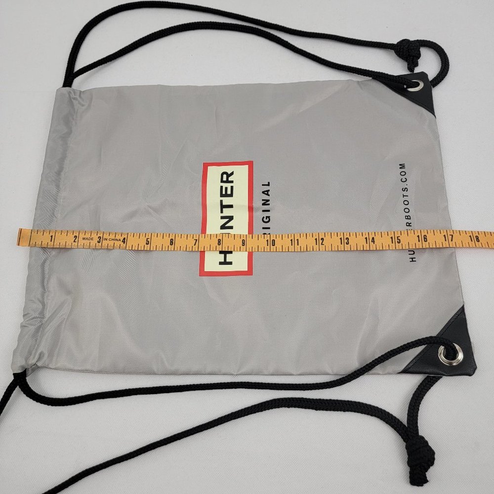 Hunter Drawstring Bag Backpack Silver Gray - image 6